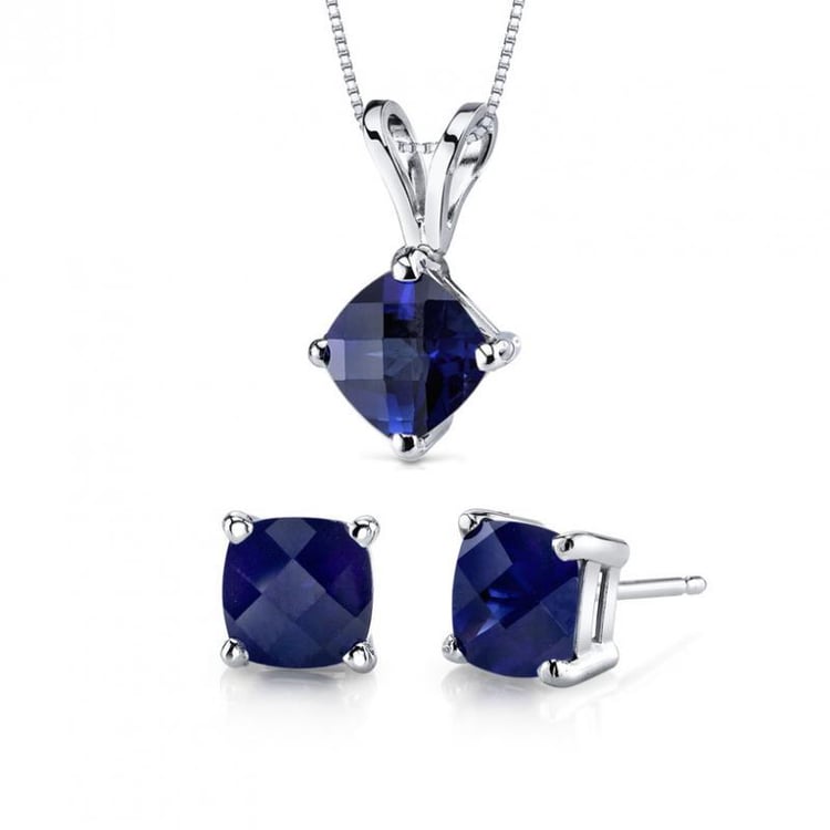 Goldene Kollektion mit Cushion-Saphiren Nadia