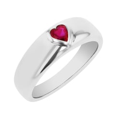 Ring mit Rubin-Herzen Maud