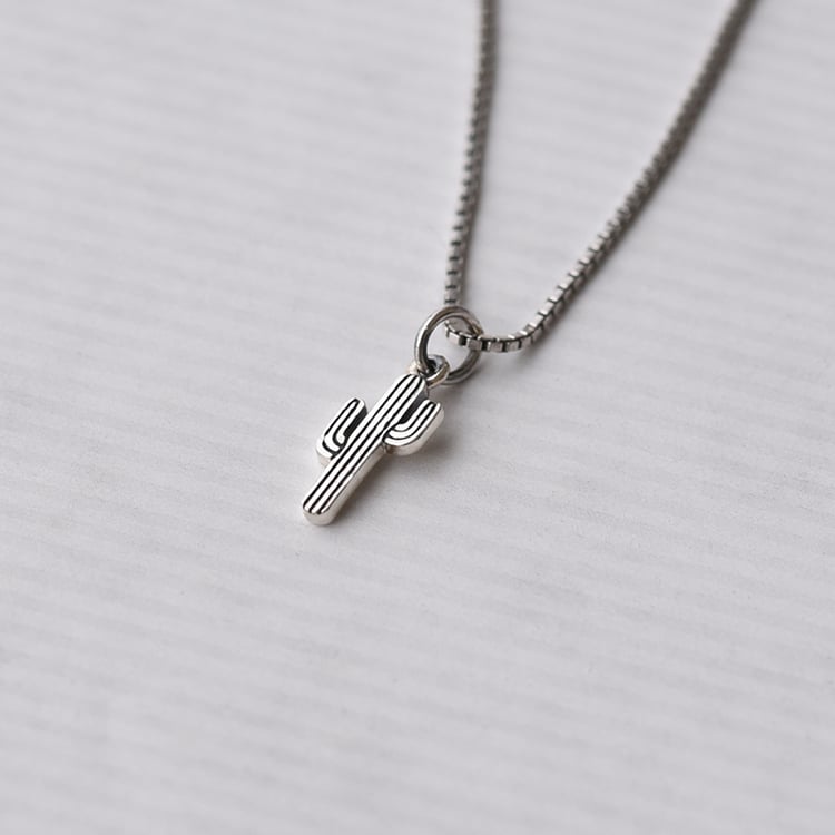 Silber Anhänger in Form eines Kaktus Pointy 70779