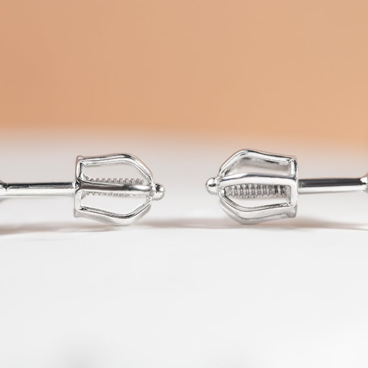 Goldene Ohrstecker mit schwarzen Diamanten Zulfikar 151577