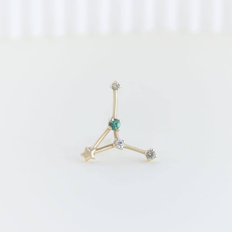 Ohrring mit Sternzeichen Cancer 95352