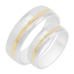 Goldene Eheringe aus kombiniertem Gold Miro