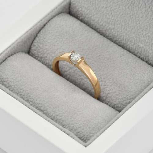 Eleganter Verlobungsring mit Diamant Segunda