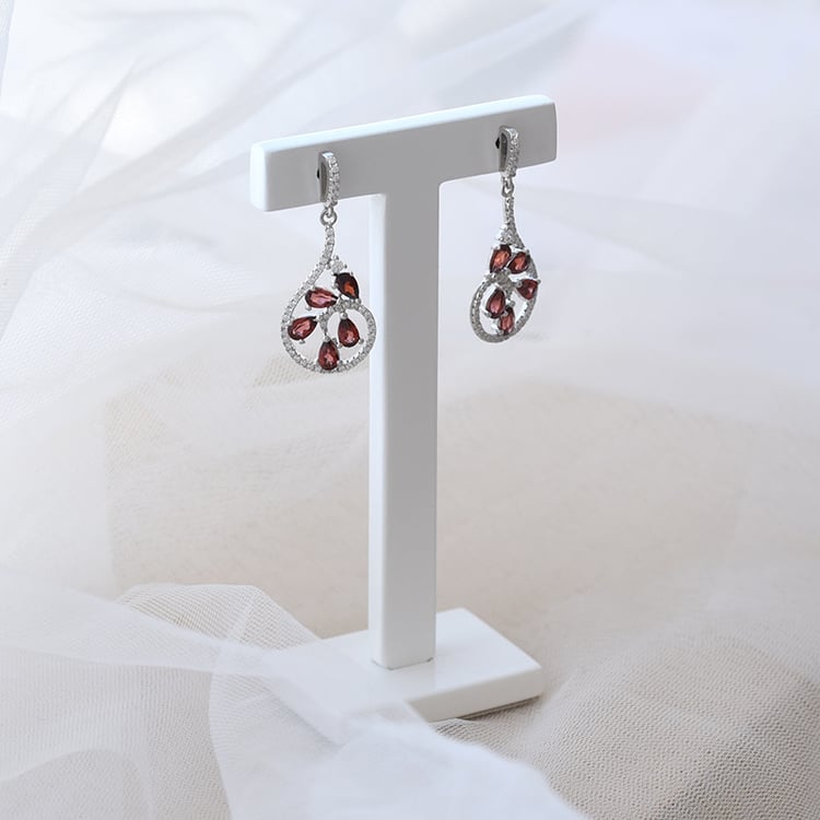 Silberne Ohrringe voller Granate Sisia 66981