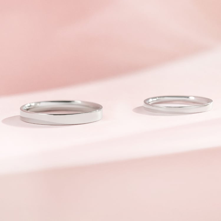 Flache Eheringe aus Gold 157069