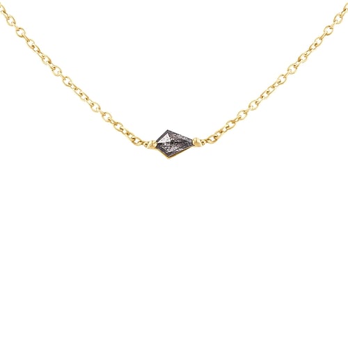 Halskette mit Salt and Pepper Diamant in Kite Form Ranka