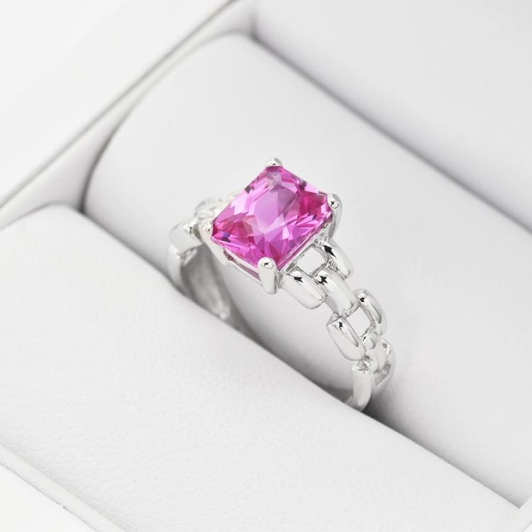 Silberring mit Saphir in Eppi-Geschenkbox 9165