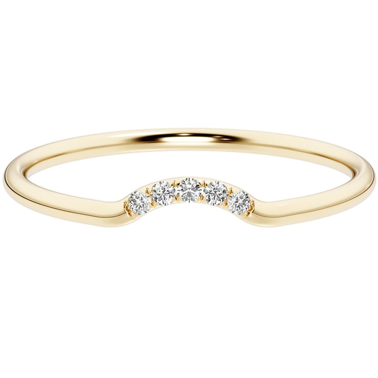 Ring in leichter V-Form mit Lab Grown Diamanten Cole 139603