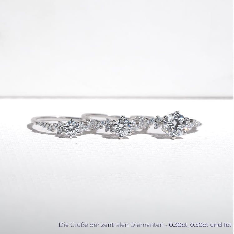 Ringset mit Lab Grown Diamanten nach Wahl Carina 128081