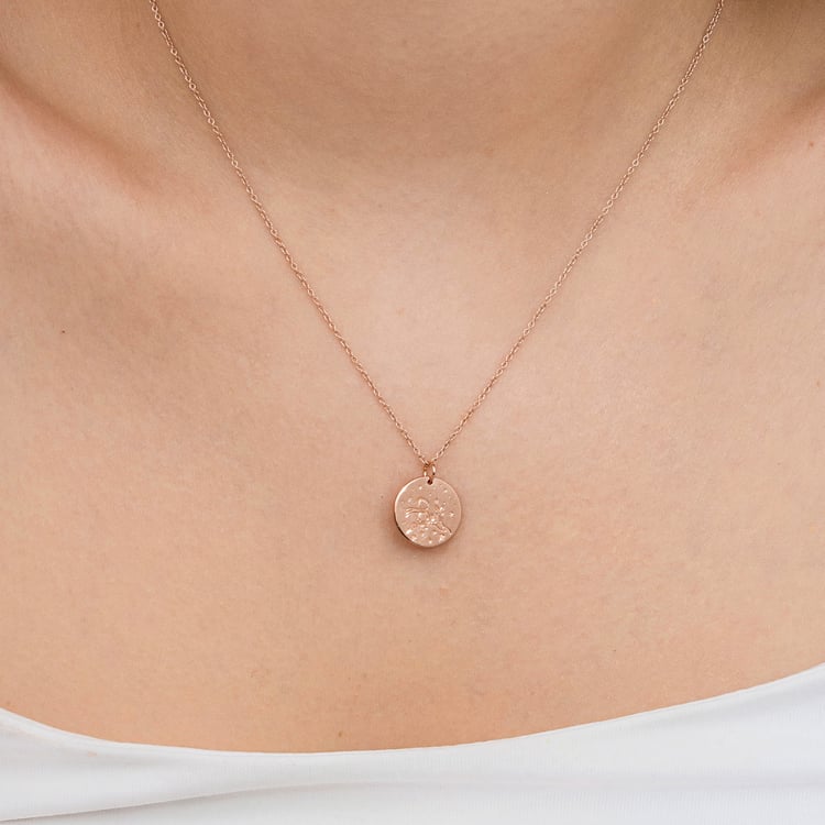 Anhänger Der Kleine Prinz mit Fuchs und Gravur aus Gold 165099