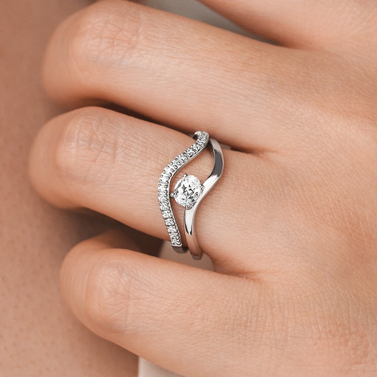 Romantisches Verlobungs-Set mit Lab Grown Diamantringen 156657