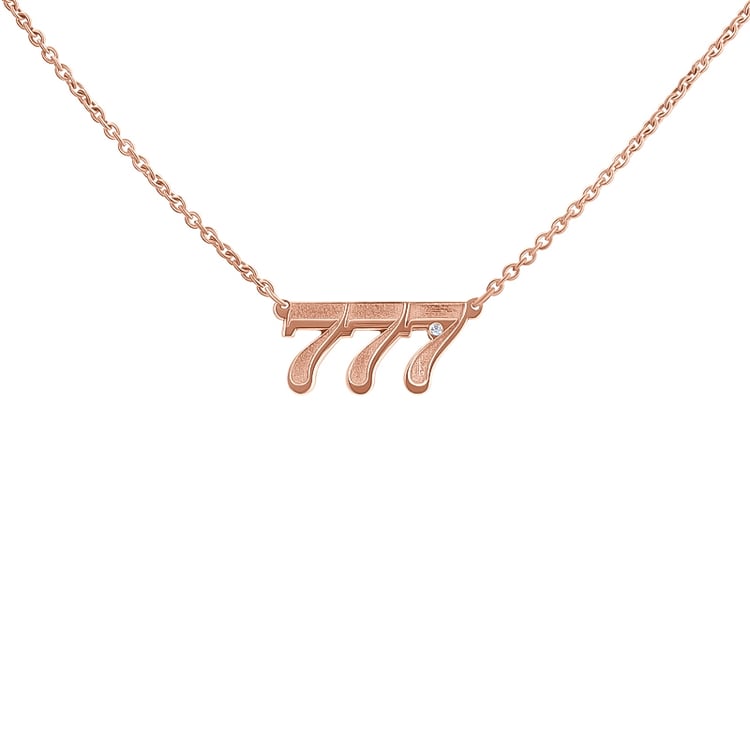 Halskette mit Diamanten Engelszahlen