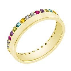 Eternity Ring aus Gold mit Edelsteinen Hevanna