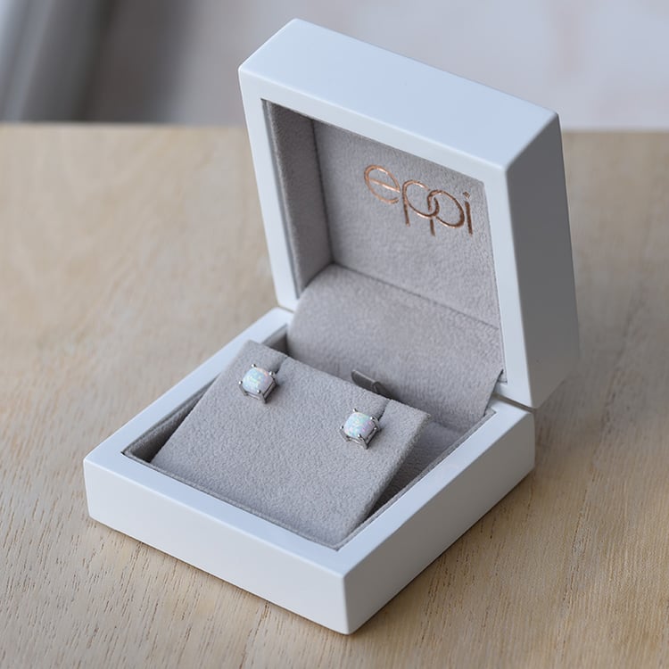 Kissenform Opal Ohrringe 65299