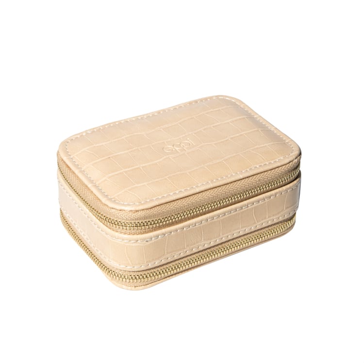 Beigefarbene Reise-Schmuckschatulle Venice 113146