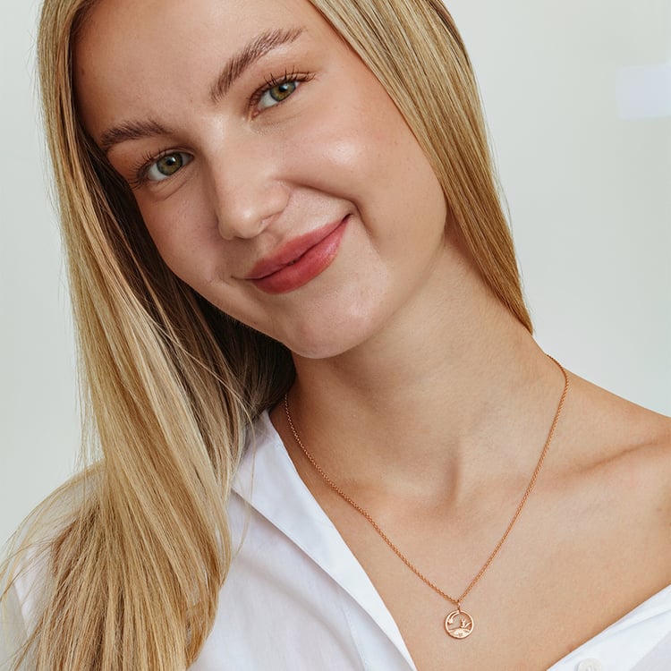 Silberner Geschnitzter Anhänger mit Fuchs Kleiner Prinz 162625