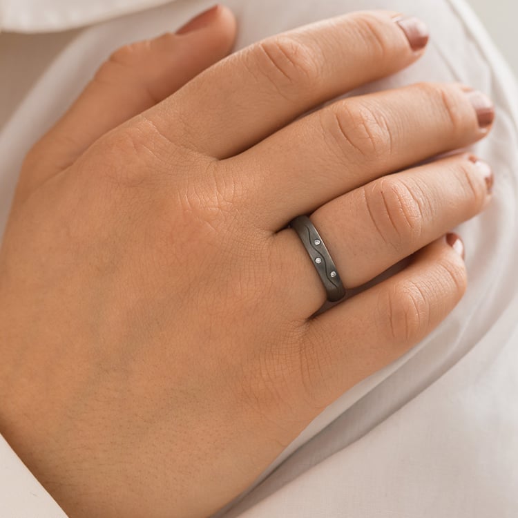 Ring aus Tantal mit Diamanten Brodie 157142