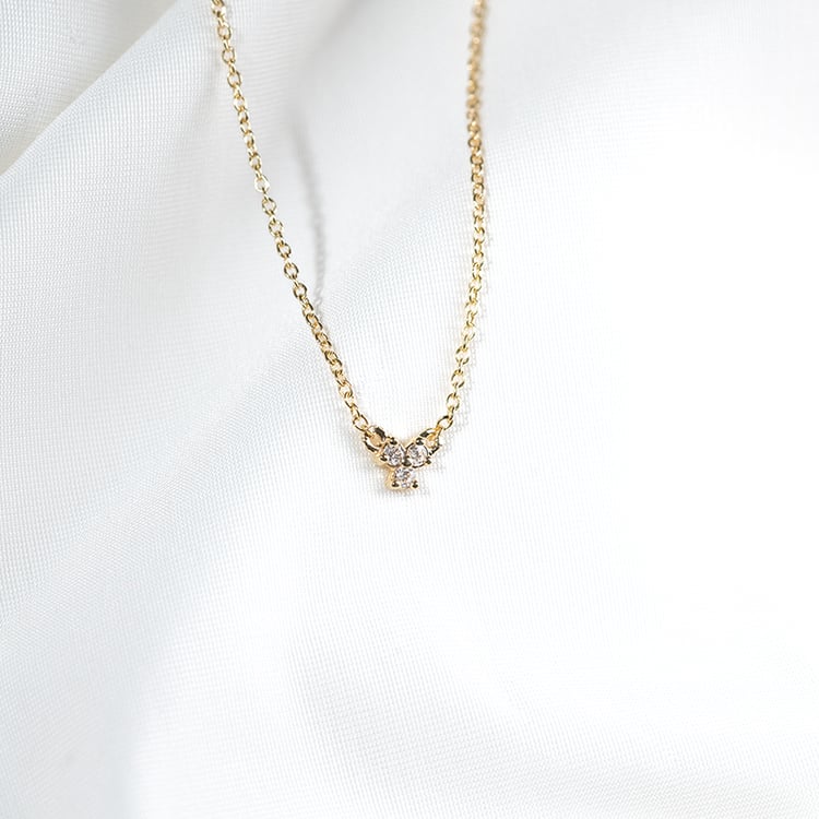 Halskette mit drei Lab Grown Diamanten Sharma 131403