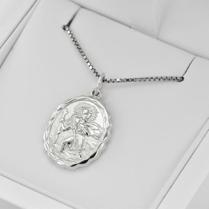 Silberner Anhänger für Fahrer und Reisende Uhy