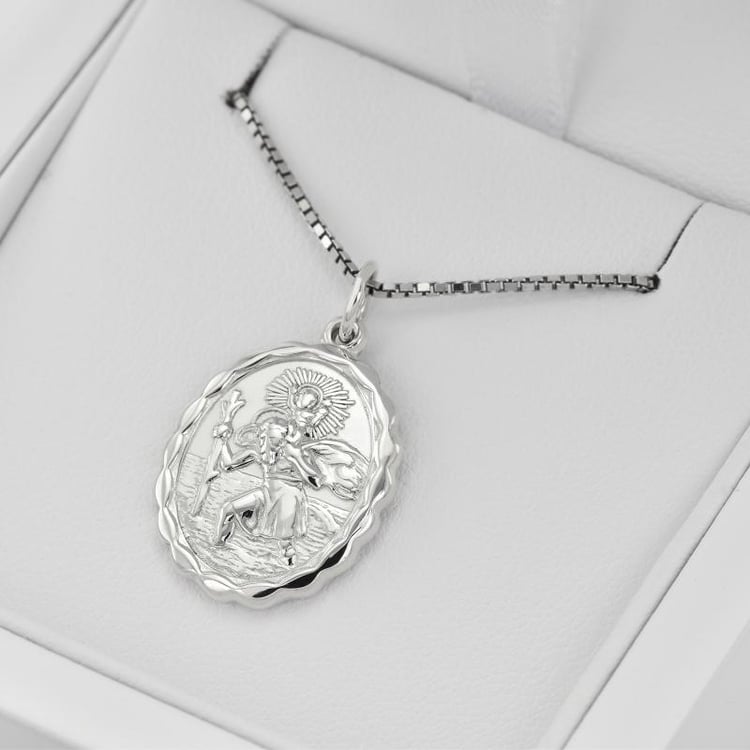 Silberkette heiliger Christopher 26013