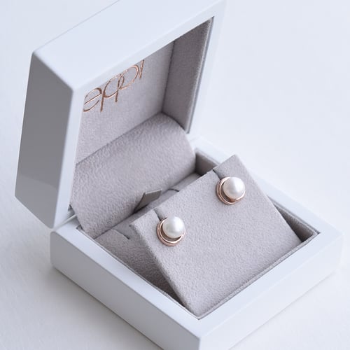 Romantisches Schmuckset aus Silber mit Perlen Prietta