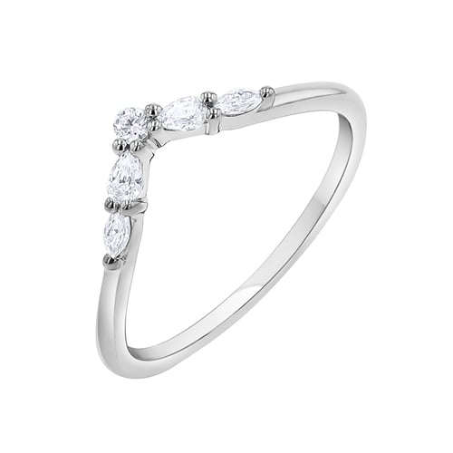 Ring in V-Form mit Lab Grown Diamanten Craig