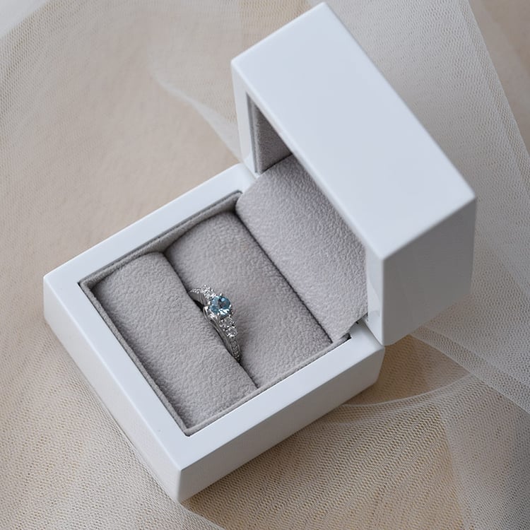 Romantischer Silberring mit London Topas Tereza 65547