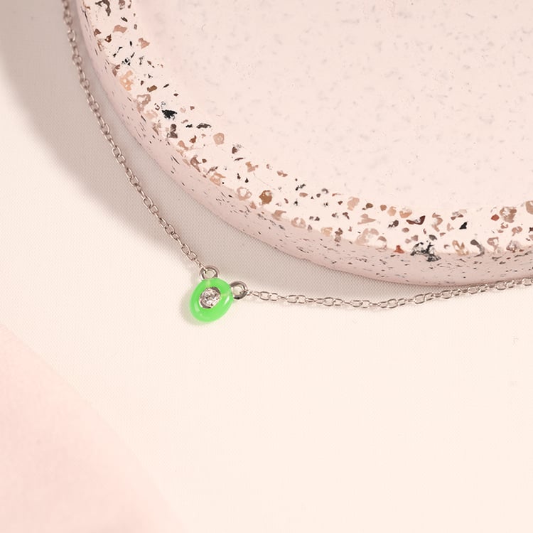 Halskette aus Keramik mit einem Lab Grown Diamanten Noemi 122087