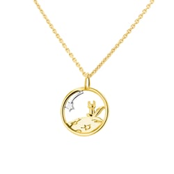 Geschnitzte Anhänger mit Fuchs Kleiner Prinz