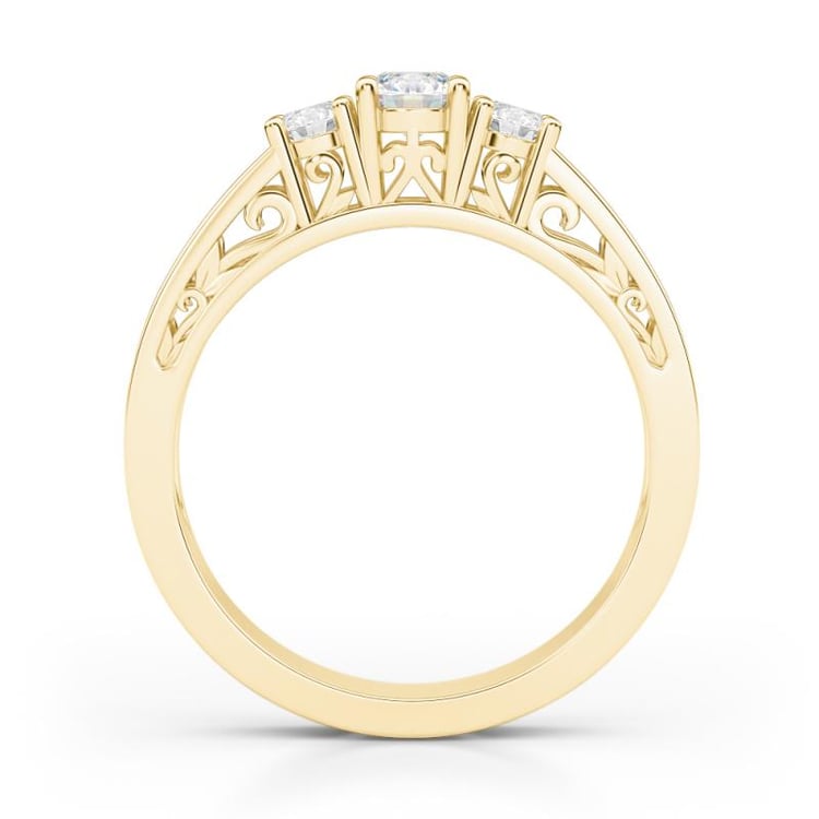 Vintage Verlobungsring mit drei Diamanten Lariah 27106