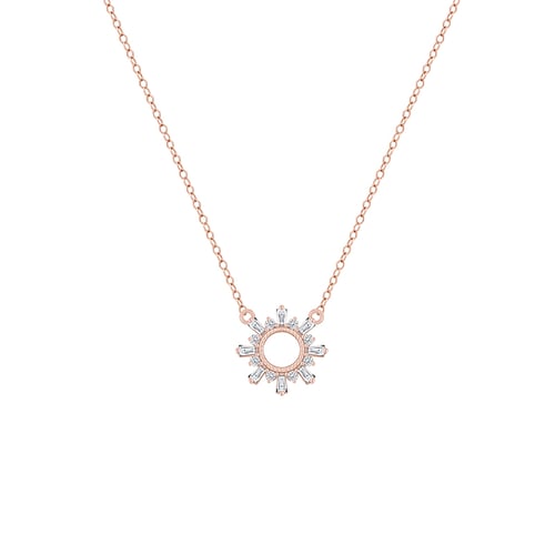 Kette mit Diamanten-Sonne Caibre