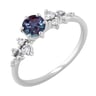 Verlobungsring mit Lab Grown Alexandrit und Diamanten Olha
