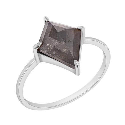 Minimalistischer Ring mit Salt and Pepper Diamanten Iban