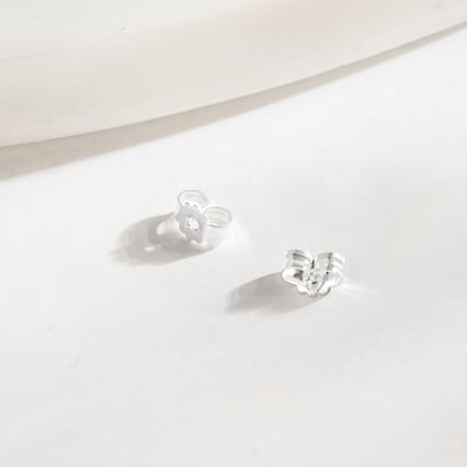 Goldene Ohrring Stecker Verschluss Nora