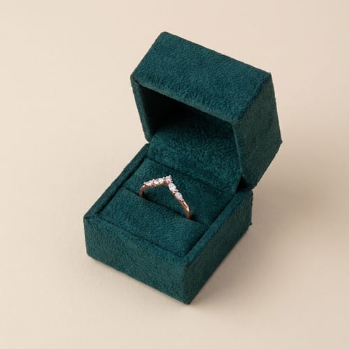 Ring in V-Form mit Lab Grown Diamanten Craig