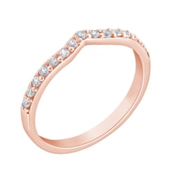 Eternityring in V-Form mit strahlenden Lab Grown Diamanten Marveille