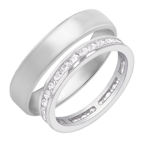 Eternity-Ring mit Lab Grown Diamanten und Komfortring Branko