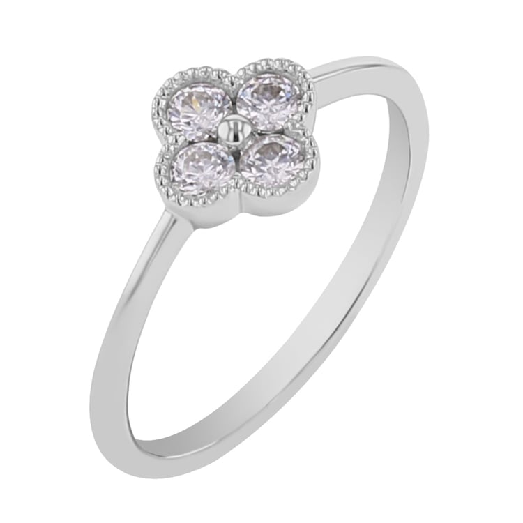 Ring mit einer Blume aus Lab Grown Diamanten Simra