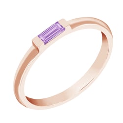 Goldener Ring mit Amethyst Xenia
