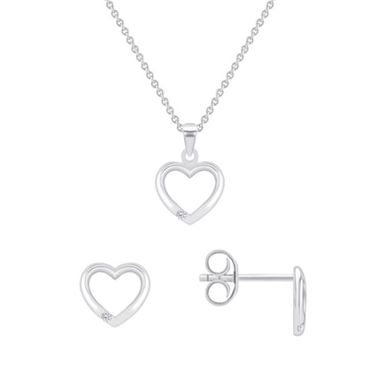 Schmuckkollektion aus Gold in Herzform mit Diamanten Monroe