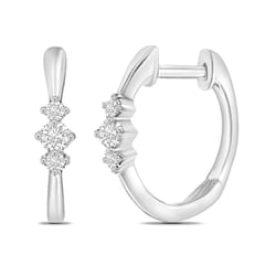 Creolen mit strahlenden Diamanten Koko