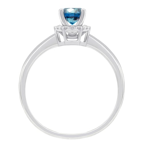 Verlobungsring mit blauem Diamant Katora