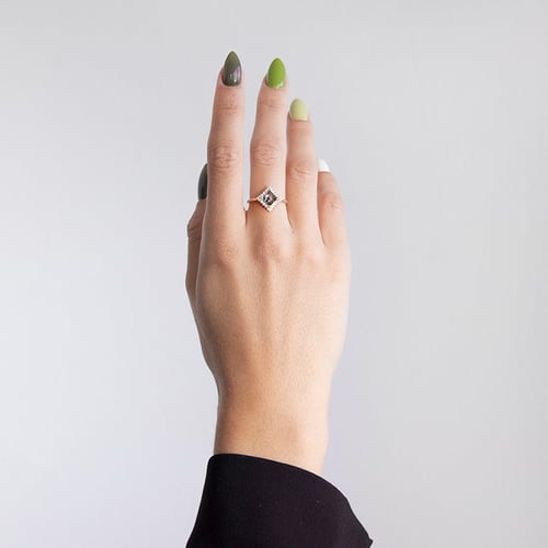 Ringset mit Salt and Pepper Diamant Guerra