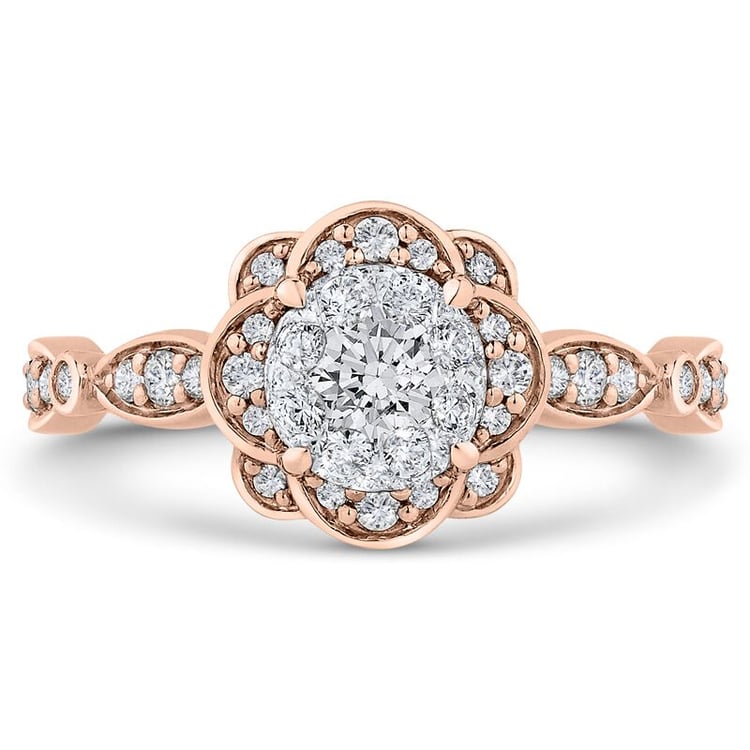 Verlobungsring in Blütenform mit Lab Grown Diamanten Jazlyn 68361