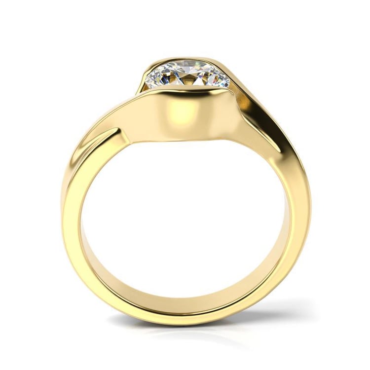 RIng mit zertizifiertem Diamant 11377