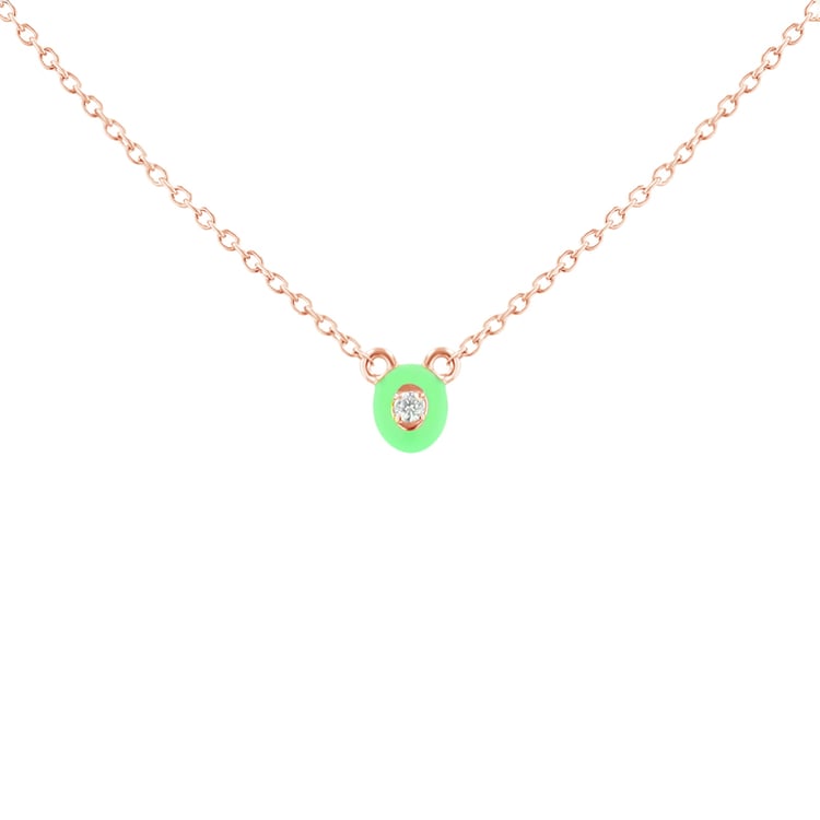 Halskette aus Keramik mit einem Lab Grown Diamanten Noemi 120911