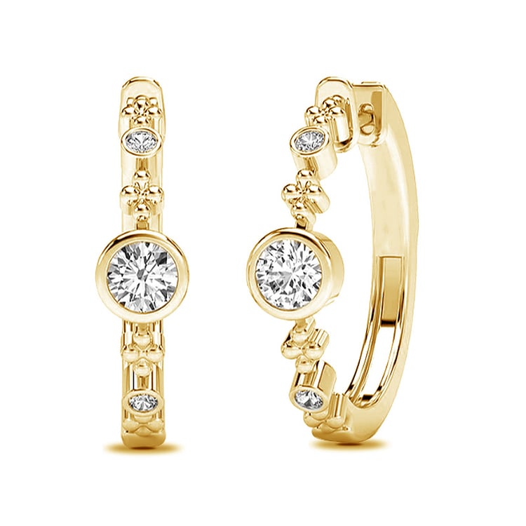 Elegante Creolen mit Diamanten Kitto 68144