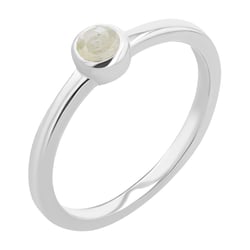 Minimalistischer Ring mit einem Salt and Pepper Diamanten Emilien
