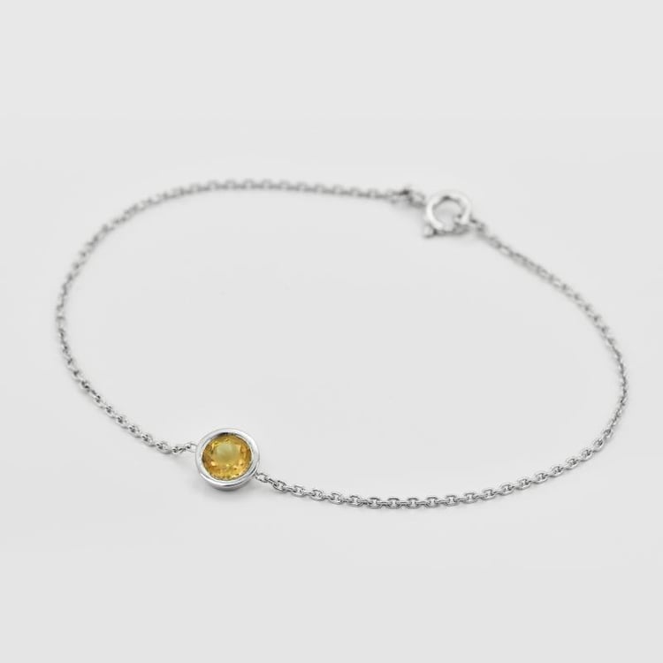 Armband aus Platin mit Citrin Arleth 71522