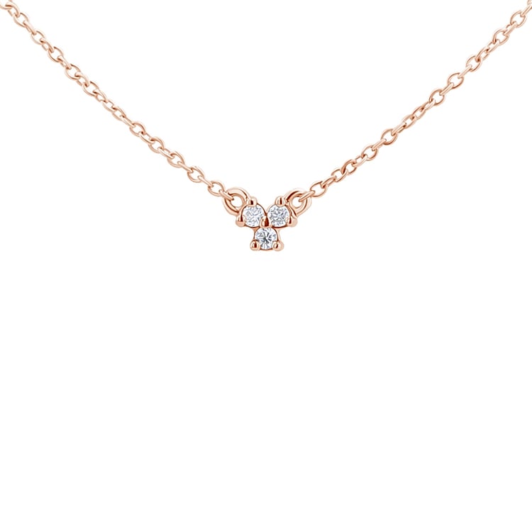 Halskette mit drei Lab Grown Diamanten Sharma 131098